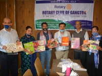 World Literacy Day 8th September 2020 Book Distribution Penlong School by Rotary Club of Gangtok