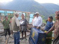 Distributing Shelter Kits For The Earthquake Victimes 2